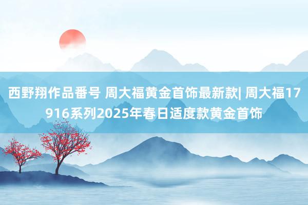 西野翔作品番号 周大福黄金首饰最新款| 周大福17916系列2025年春日适度款黄金首饰