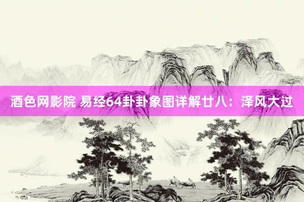 酒色网影院 易经64卦卦象图详解廿八：泽风大过